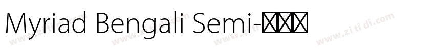 Myriad Bengali Semi字体转换